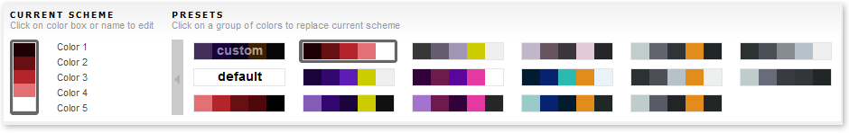 Color Scheme Site Builder